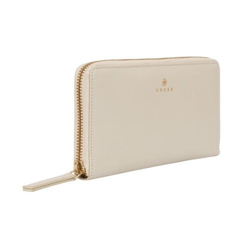 Кошелёк Cross Monaco Ivory, кожа наппа, гладкая, цвет 