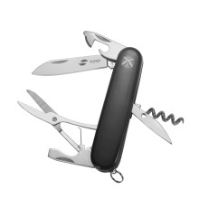 Нож перочинный Stinger, 90 мм, 11 функций, материал рукояти: АБС-пластик (чёрный), в блистере