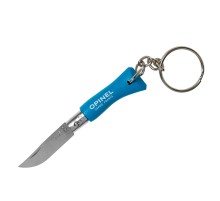 Нож-брелок Opinel №2, нержавеющая сталь, голубой, 001428B
