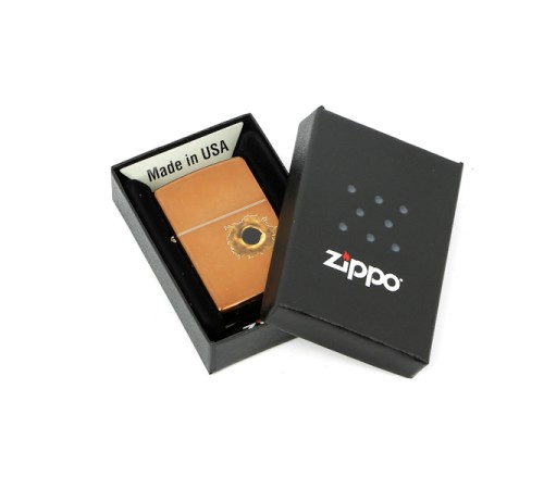 Зажигалка ZIPPO Bullet с покрытием Toffee™, латунь/сталь, светло-коричневая, матовая, 38x13x57 мм