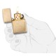 Зажигалка ZIPPO Classic с покрытием Herringbone Sweep Brass, латунь/сталь, золотистая, 38x13x57 мм
