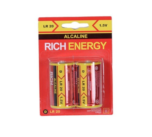 Батарейка Rich Energy D, LR20 Alkaline (1шт)