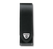 Чехол на ремень VICTORINOX для ножей RangerGrip 130 мм, на липучке, кожаный, 35x40x140 мм, чёрный