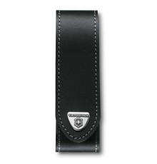 Чехол на ремень VICTORINOX для ножей RangerGrip 130 мм, на липучке, кожаный, 35x40x140 мм, чёрный