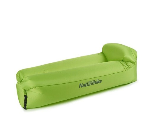 Диван надувной Naturehike NH20FCD06 20FCD двухслойный с подушкой зеленый, 6927595747520