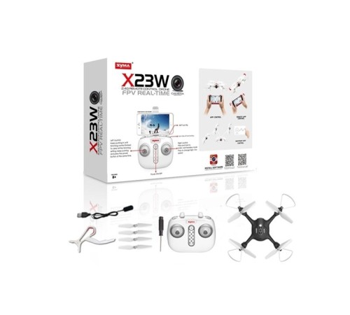 Р/У квадрокоптер Syma X23W с FPV трансляцией Wi-Fi, камера 0,3 Мп, 2.4G RTF