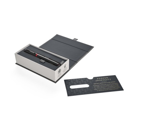 Ручка 5-й пишущий узел Parker Ingenuity Deluxe Black Red PVD BT