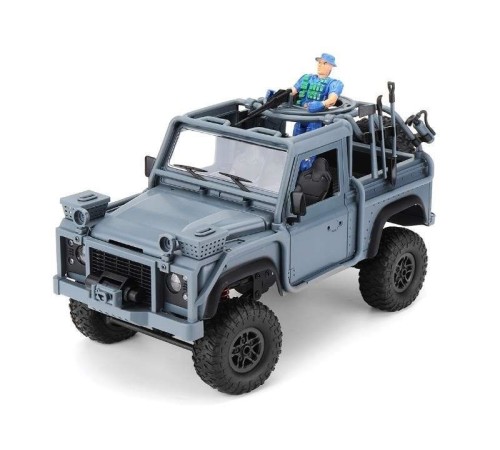 Радиоуправляемая машина MN MODEL англ. пикап Defender спецназ рейнджеров (синий) 4WD 2.4G 1/12 RTR