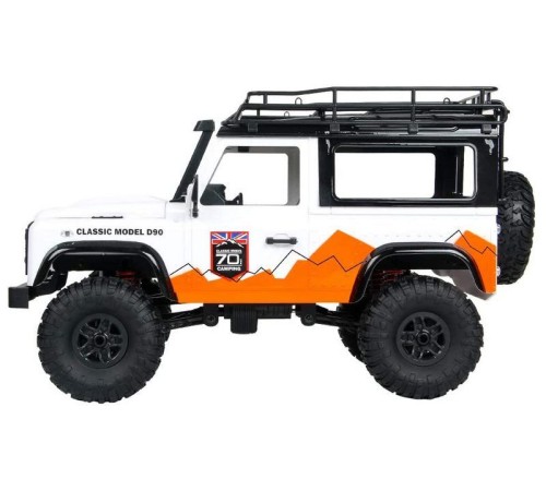 Радиоуправляемая машина MN MODEL английский внедорожник Defender  D90 (белый) 4WD 2.4G 1/12 RTR