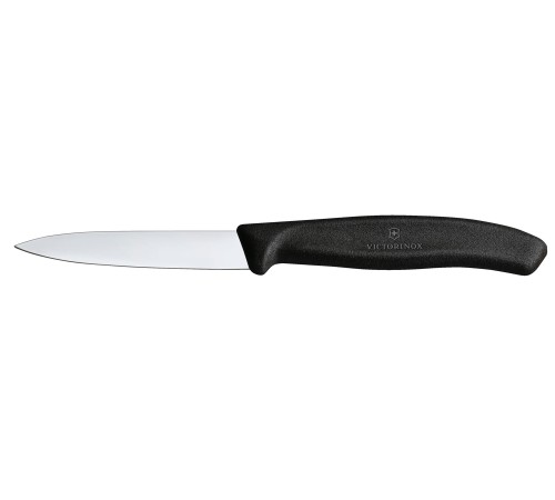 Набор из 3 ножей для овощей VICTORINOX: нож 8 см, нож 11 см, овощечистка, чёрная рукоять