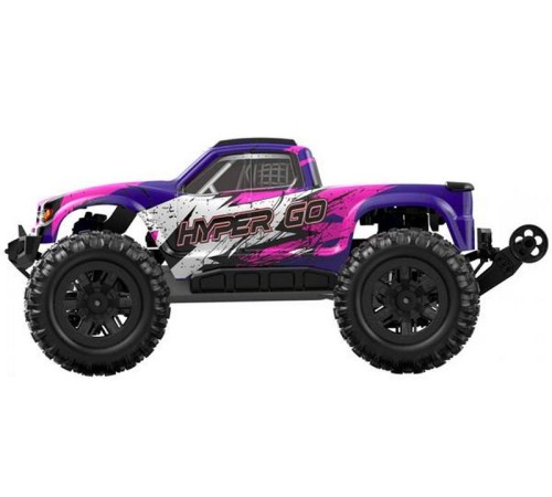 Радиоуправляемый монстр MJX Hyper Go H16H (фиолетовый) 4WD 2.4G LED GPS 1/16 RTR