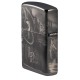 Зажигалка ZIPPO Lisa Parker с покрытием High Polish Black, латунь/сталь, чёрная, 38x13x57 мм