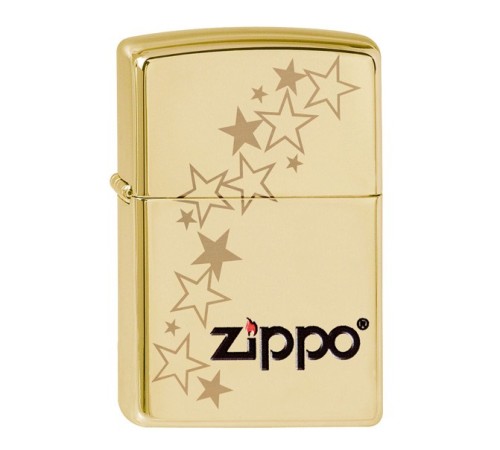 Зажигалка ZIPPO Classic с покрытием High Polish Brass, латунь/сталь, золотистая, 38x13x57 мм