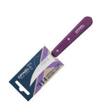 Нож для чистки овощей Opinel №114, деревянная рукоять, нержавеющая сталь, сливовый, блистер, 001924