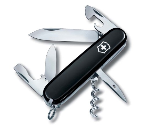 Нож перочинный VICTORINOX Spartan, 91 мм, 12 функций, чёрный
