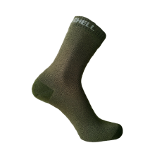 Водонепроницаемые носки DexShell Ultra Thin Crew L (43-46), оливковый зеленый, DS683OGL