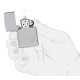 Зажигалка ZIPPO Spider Design с покрытием High Polish Chrome, латунь/сталь, серебристая, 38x13x57 мм