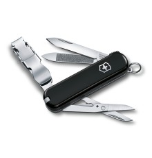 Нож-брелок VICTORINOX NailClip 580, 65 мм, 8 функций, чёрный