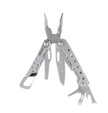 Мультитул Stinger, 105x40 мм, 12 функций, сталь, серебристый, в комплекте нейлоновый чехол