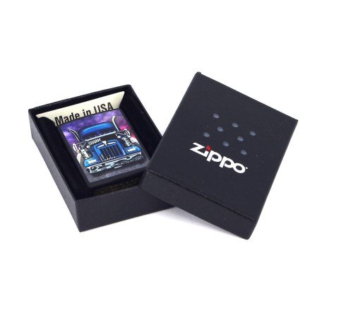 Зажигалка ZIPPO Classic с покрытием Black Matte, латунь/сталь, чёрная, матовая, 36x12x56 мм