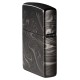 Зажигалка ZIPPO Marble Pattern с покрытием High Polish Black, латунь/сталь, чёрная, 38x13x57 мм