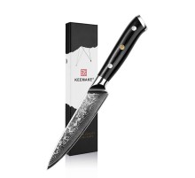 Нож унив. из дамасской стали Keemake 5 Inch Utility Knife, черный