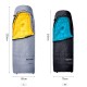 Спальный мешок Naturehike Cicada Wing CW700 CNK2450WS048 утиный пух черный L,6927595788134