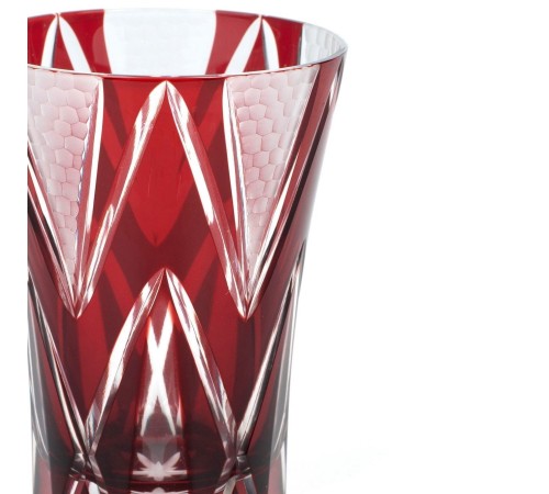 Стакан TAJIMA GLASS Звездные грани 240 мл, медно-красный