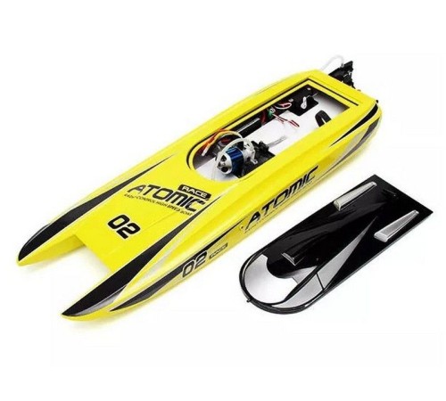 Радиоуправляемый катамаран Volantex RC ATOMIC 700 желтый Brushless 2.4G LiPo RTR
