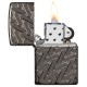 Зажигалка ZIPPO Armor™ с покрытием High Polish Black Ice®, латунь/сталь, чёрная, 38x13x57 мм