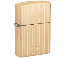 Зажигалка ZIPPO Classic с покрытием High Polish Brass, латунь/сталь, золотистая, 38x13x57 мм
