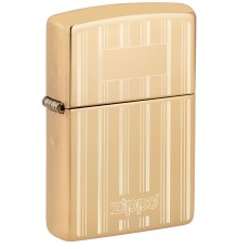 Зажигалка ZIPPO Classic с покрытием High Polish Brass, латунь/сталь, золотистая, 38x13x57 мм