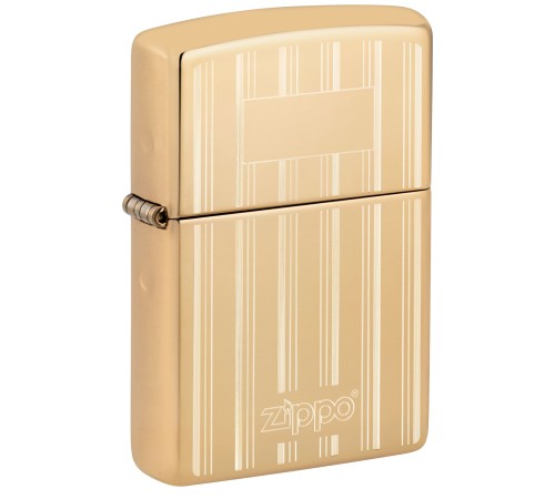 Зажигалка ZIPPO Classic с покрытием High Polish Brass, латунь/сталь, золотистая, 38x13x57 мм
