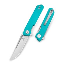 Нож Bestechman Mini Dundee сталь D2, рукоять G10 голубая