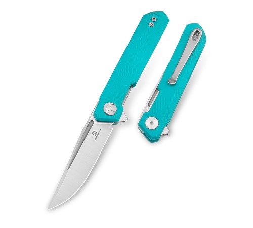 Нож Bestechman Mini Dundee сталь D2, рукоять G10 голубая