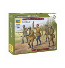Сборные солдатики ZVEZDA Советская кадровая пехота 1941-1942 гг, 1/72