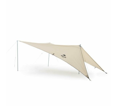 Тент  Naturehike Car Rear Canopy NH21TM001, 590*340 см для кемпинга песочный  (с тремя стойками), 6927595777831