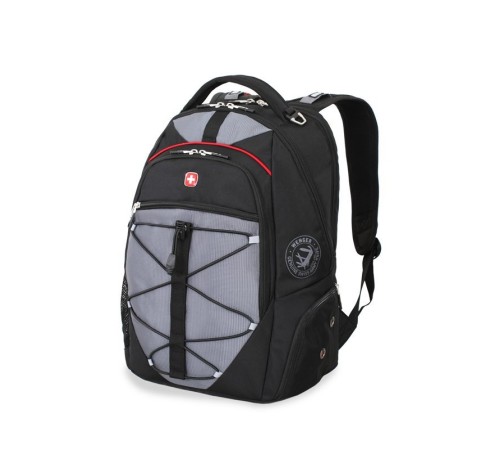 Рюкзак WENGER, 15”,черный/серый, полиэстер 900D/М2 добби, 34x19x46 см, 30 л