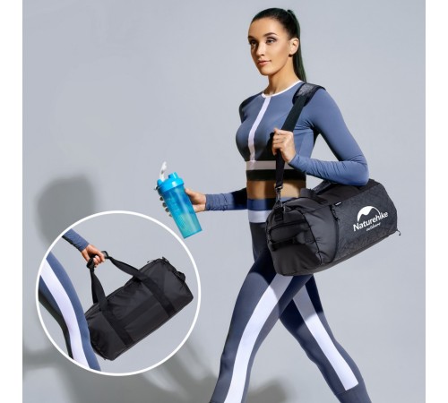 Сумка Naturehike NH19SN002 для спортзала черная М, 6927595738825