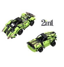 Р/У конструктор Qihui Mechanical Master 2 в 1 Гоночные автомобили (335 деталей)
