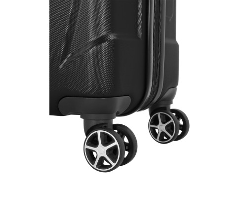 Чемодан SWISSGEAR ADAMS, черный, АБС-пластик, 35 x 25 x 55 см, 37 л