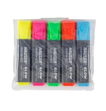 Набор: Текстовыделитель Hauser Glow - 5шт