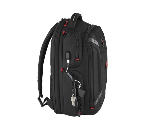 Рюкзак WENGER PlayerOne 17.3”, чёрный, 100% полиэстер, 38х26х49 см, 29 л