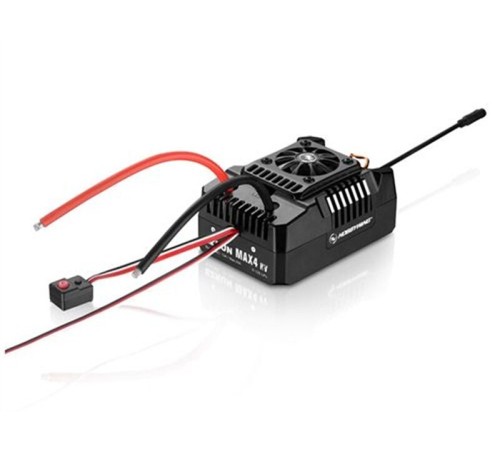Бесколлекторный регулятор Hobbywing EZRUN MAX4-HV (300A-2000A, 1/5) влагозащищённый