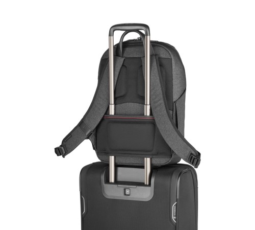 Рюкзак VICTORINOX Architecture Urban2 City Backpack 14'', серый, полиэстер / кожа, 30x19x42 см, 17 л