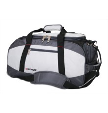 Сумка спортивная WENGER, серый/чёрный, полиэстер 1200D, 52х25х30 см, 39 л