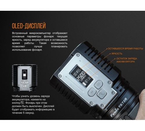 Фонарь Fenix TK72R