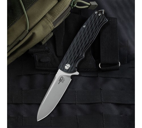 Нож Bestech Grampus сталь D2, рукоять G10 черная