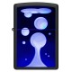 Зажигалка ZIPPO Lava Lamp с покрытием Black Light, латунь/сталь, черная,матовая 38x13x57 мм