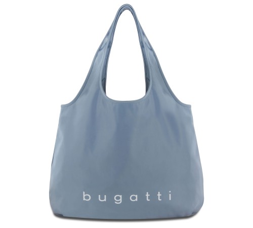 Сумка-шоппер BUGATTI Bona, светло-голубая, полиэстер/сатиновый нейлон, 55х2х45 см, 23 л